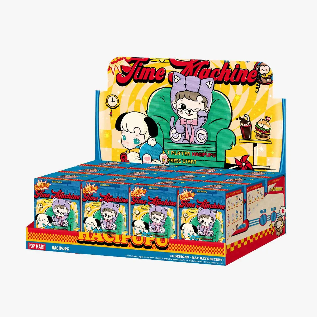 Pop Mart HACIPUPU Rolling Time Machine Series Figures Blind Box