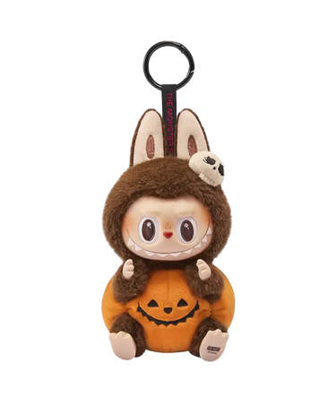Pop Mart Labubu The Monsters Happy Halloween Party Series-Sitting Pumpkin Vinyl Plush Pendant | Next Step