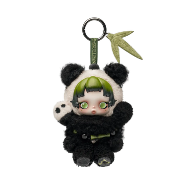 Pop Mart SKULLPANDA Lazy Panda Plush Doll Pendant - SKULLPANDA LAZY PANDA - View 1 | Next Step