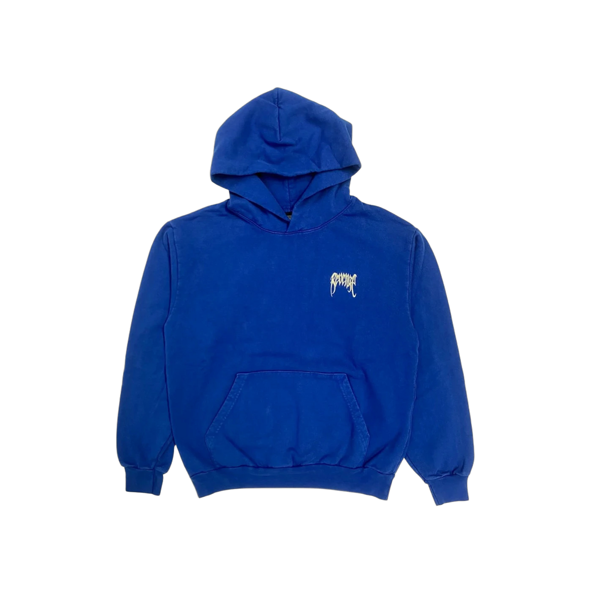Revenge Basic Embroidered Classic Logo Hoodie Dark Royal