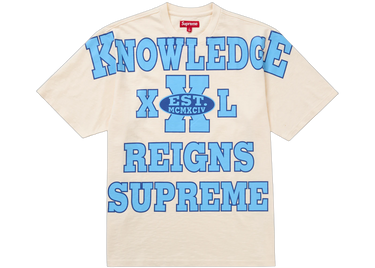 Supreme Overprint Knowledge S/S Top Stone