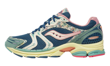 Saucony ProGrid Triumph 4 Floral Blue Beige - S71015-2 - View 1 | Next Step