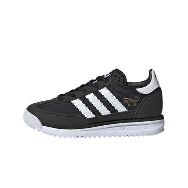 Adidas SL 72 RS Elastic Laces Core Black Cloud White Blue (PS)
