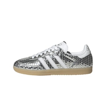 Adidas Samba OG Patent Snakeskin Silver Metallic Next Step