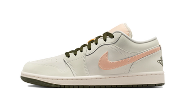 Air Jordan 1 Low Sail Crimson Tint Khaki