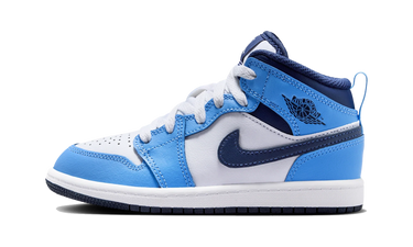 Air Jordan 1 Mid University Blue Midnight Navy (PS)