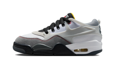 Air Jordan 4 RM Premium White Black Smoke Grey Fire Red