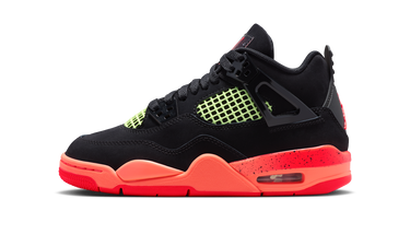 Air Jordan 4 Retro Black Bright Mango Barely Volt Infrared 23 Next Step