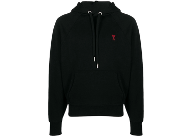 Ami Paris Ami De Coeur Small Logo Hoodie Black Next Step