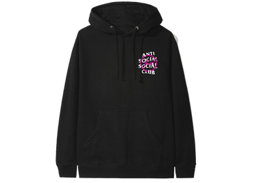 Anti Social Social Club x Fragment Pink Bolt Hoodie (FW19) Black