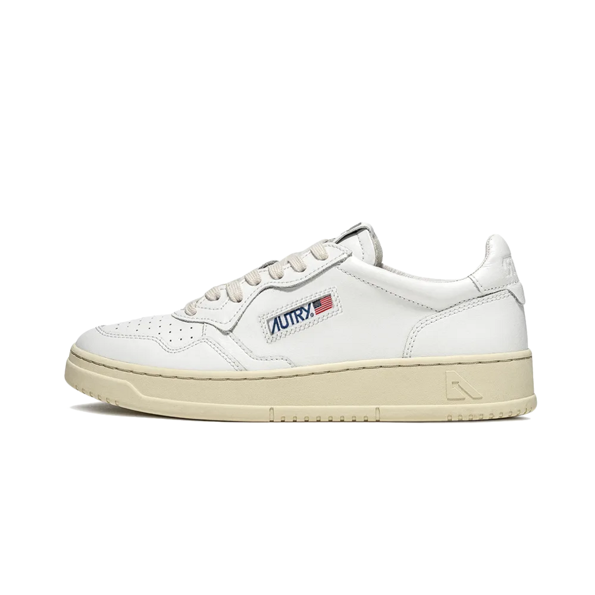 Autry Medalist Leather Low White (Women's)