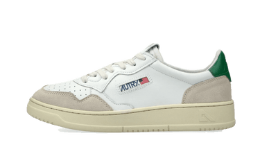 Autry Medalist Leather Low White Amazon Beige
