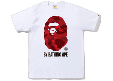 BAPE A Bathing Ape Color Camo Tee Black Red Next Step