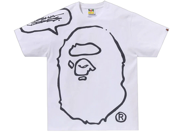 BAPE x Joshua Vides Ape Head T-Shirt White