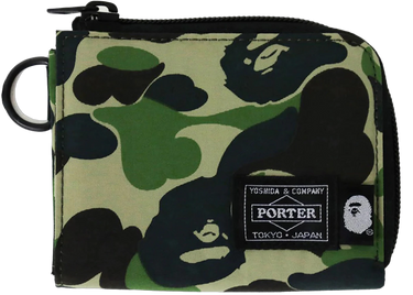 BAPE x Porter ABC Camo Mini Wallet Green Next Step