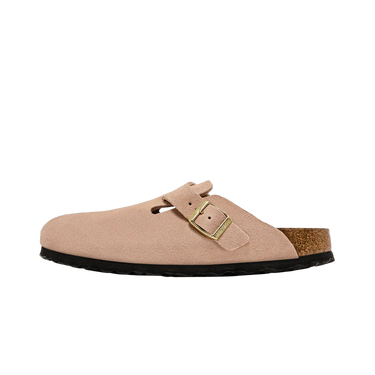 Birkenstock Boston Soft Footbed Suede Stone Coin Next Step