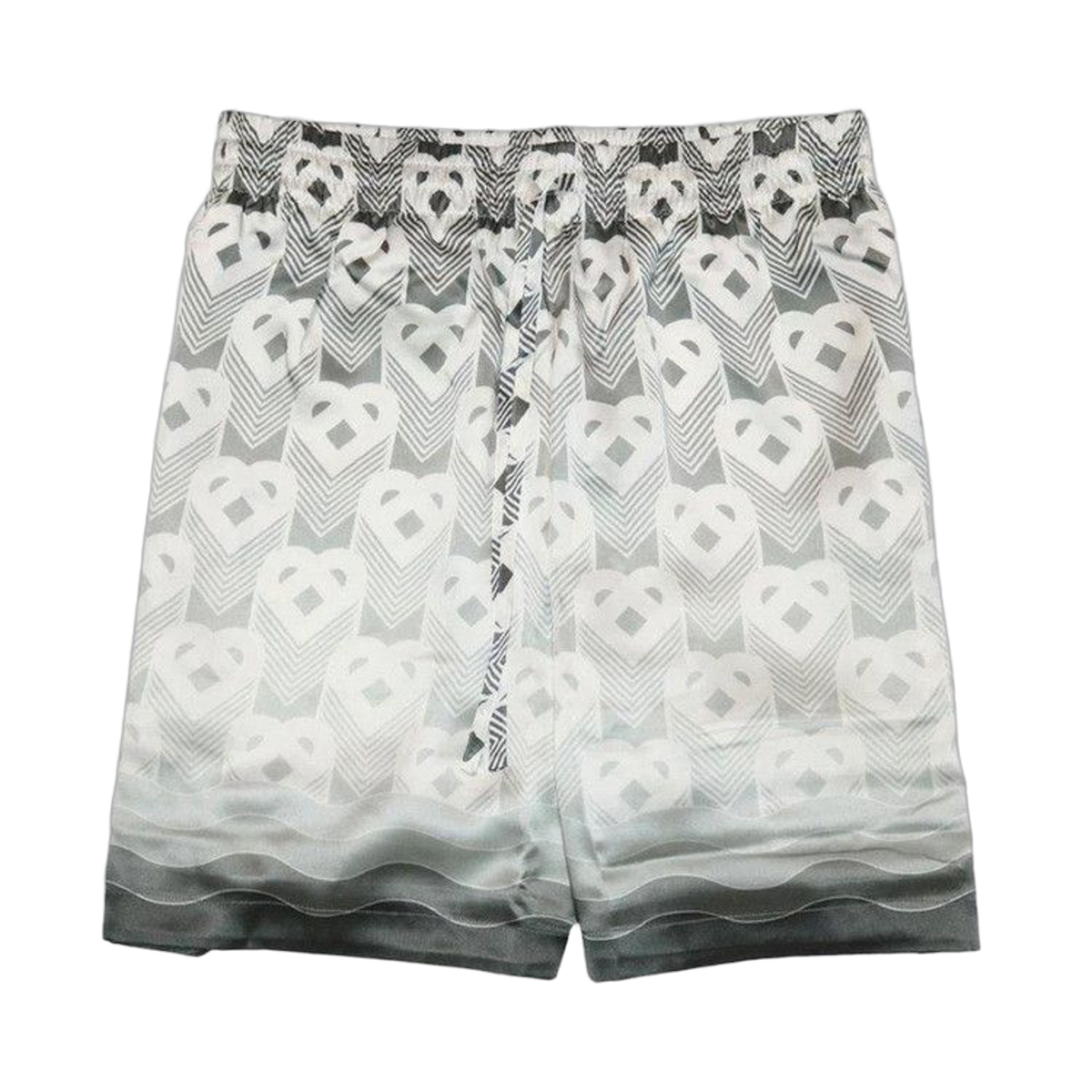 Casablanca Drawstring Shorts Grey Gradient