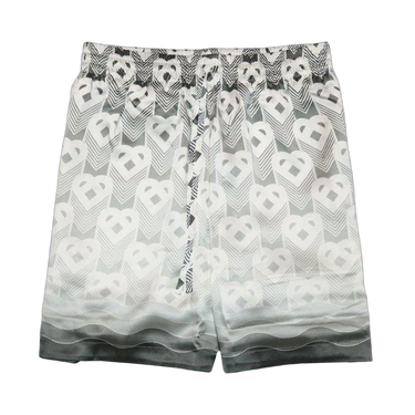 Casablanca Drawstring Shorts Grey Gradient