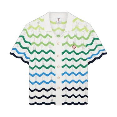 Casablanca Wave Knit Shirt Multicolor