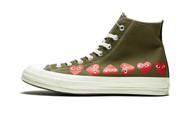Converse Chuck Taylor All Star 70 Hi Comme des Garcons PLAY Multi-Heart Green