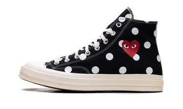 Converse Chuck Taylor All Star 70 Hi Comme des Garcons PLAY Polka Dot Black