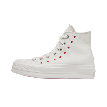 Converse Chuck Taylor All Star Lift Hi White Red Next Step