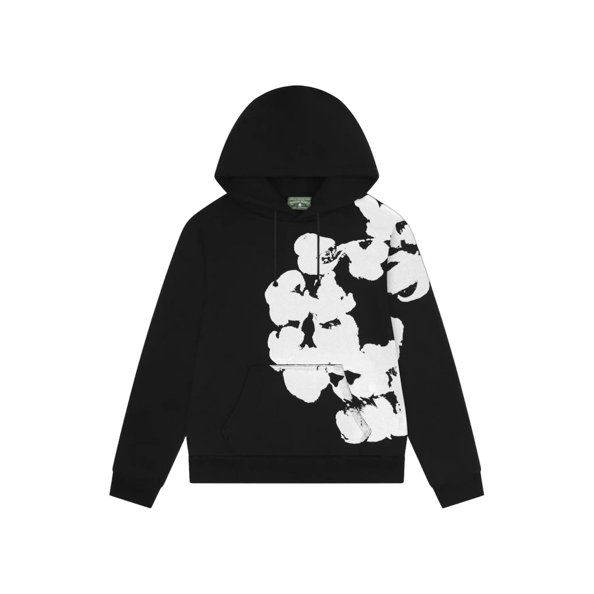 Denim Tears Big Cotton Wreath Hoodie Black