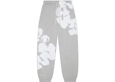 Denim Tears Big Cotton Wreath Sweatpants Grey