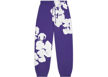 Denim Tears Big Cotton Wreath Sweatpants Purple