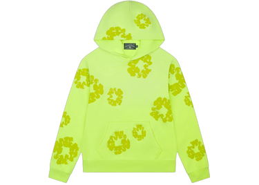 Denim Tears Mono Cotton Wreath Hoodie Neon Green