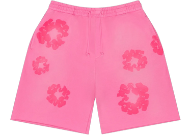 Denim Tears Mono Cotton Wreath Sweat Shorts Pink
