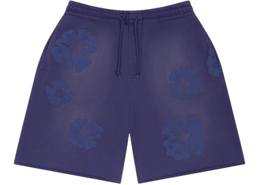 Denim Tears Mono Cotton Wreath Sweat Shorts Washed Blue