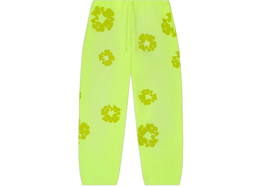 Denim Tears Mono Cotton Wreath Sweatpants Neon Green
