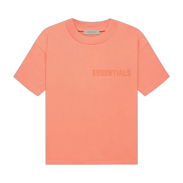 Camiseta Fear of God Essentials FW22 Coral Red oversized