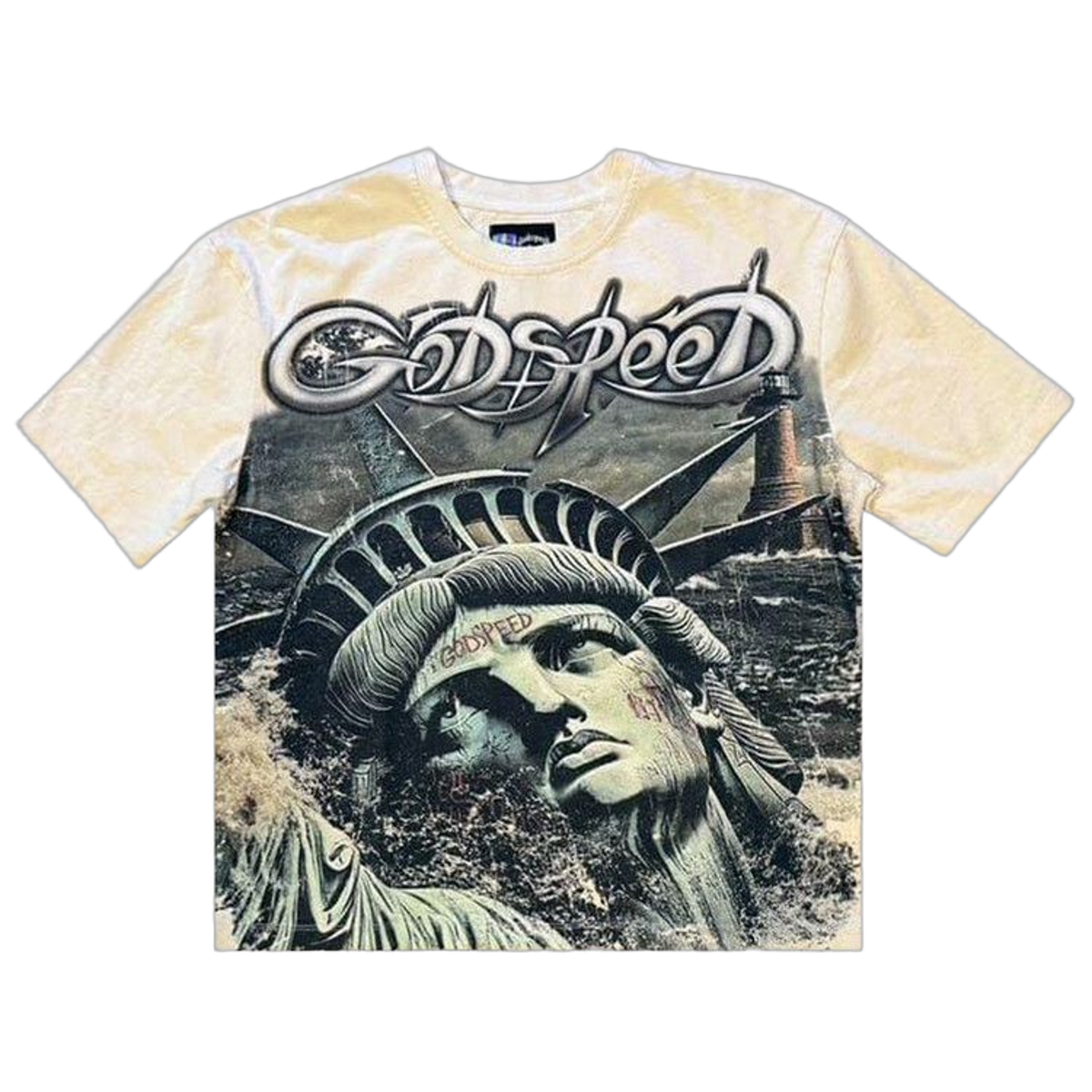Godspeed Sunken Liberty 2 T-Shirt Bone