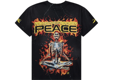 Hellstar Inner Peace Skeleton T-Shirt Black