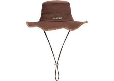 Jacquemus Le Bob Artichaut Frayed Expedition Hat Brown Next Step