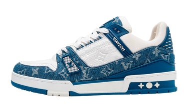 Louis Vuitton LV Trainer Monogram Denim White Blue