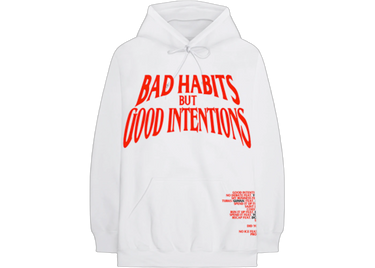 Nav x Vlone Bad Habits Hoodie White