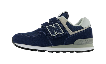 New Balance 574 Core Hook and Loop Navy White (PS)
