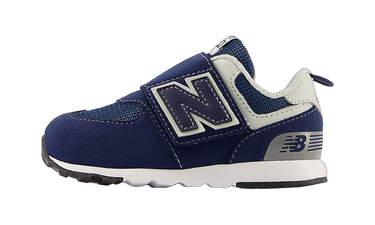 New Balance 574 Hook and Loop Navy White (TD)
