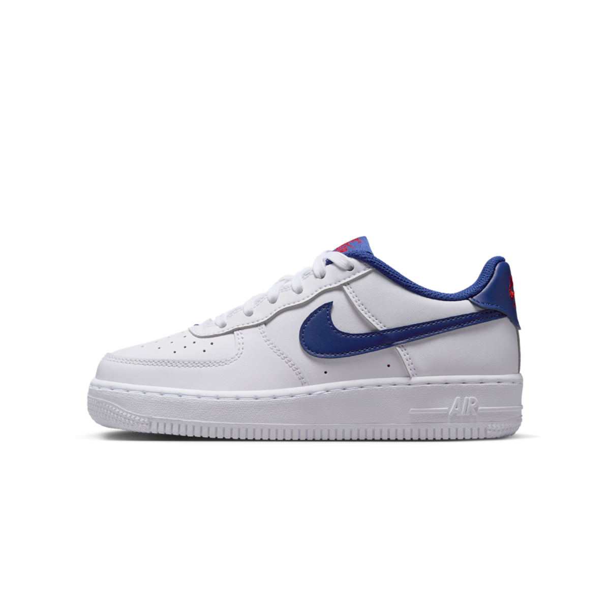 Nike Air Force 1 White Deep Royal Blue GS