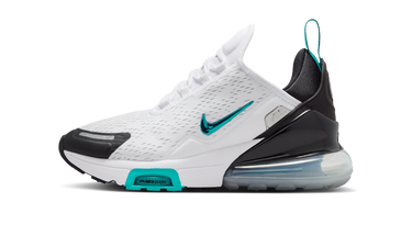 Nike Air Max 270 Premium White Black Metallic Silver Next Step