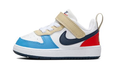Nike Court Borough Low Recraft White Thunder Blue Light Crimson (TD)