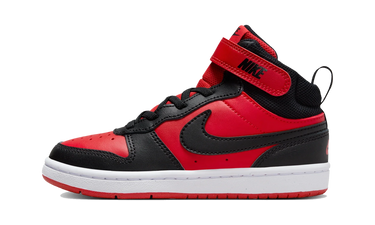 Nike Court Borough Mid 2 Black University Red (PS)