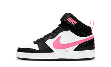 Nike Court Borough Mid 2 Black White Sunset Pulse