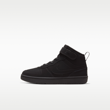 Nike Court Borough Mid 2 PS Triple Black
