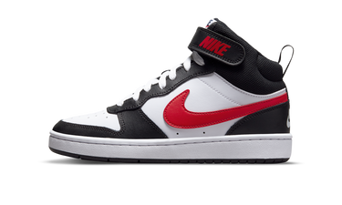 Nike Court Borough Mid 2 White Black University Red
