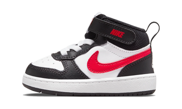 Nike Court Borough Mid 2 White Black University Red (TD)