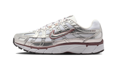 Nike P-6000 White Metallic Silver Tattoo